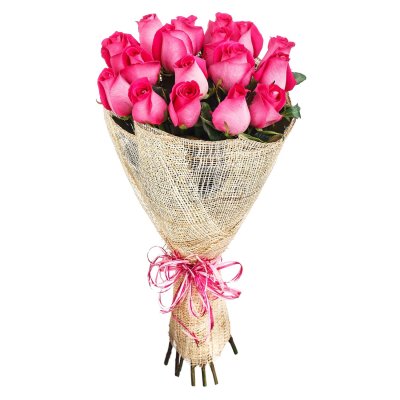 Puget 15 рожевих троянд